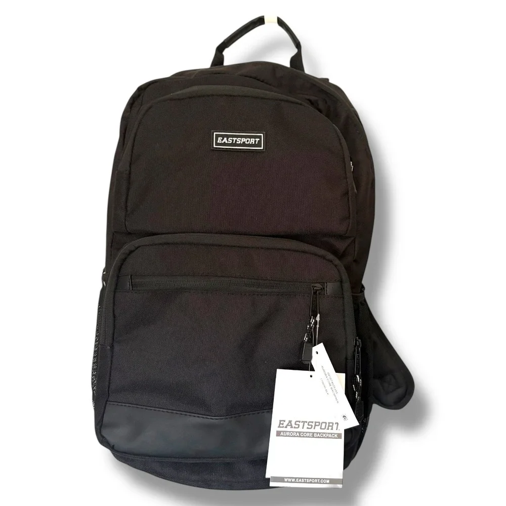 Eastport‎ Aurora Core Backpack Black Padded Laptop Straps Water Resistant Bottom